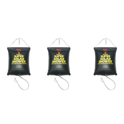 Solstice 3.75 Gallon Super Solar Sun Backpacking Camping Outdoor Shower (3 Pack)