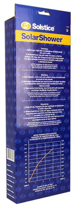 Solstice 3.75 Gallon Super Solar Sun Backpacking Camping Outdoor Shower (3 Pack)