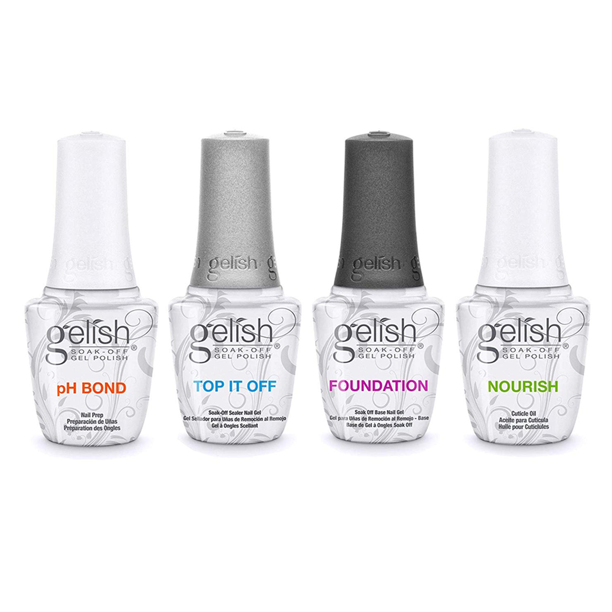Gelish 15 mL Soak Off Gel Nail Polish Kit & Mini Soak Off Gel Nail Polish Set - VMInnovations