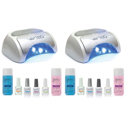 Gelish Harmony Professional Gel Nail LED Lamp (2 Pack) + Basix Care Kit (2 Pack)