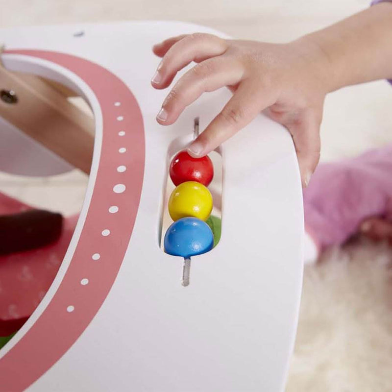 Hape Kids Wooden Pretend Play Baby Doll Stroller & Rock-A-Bye Cradle Crib Toys