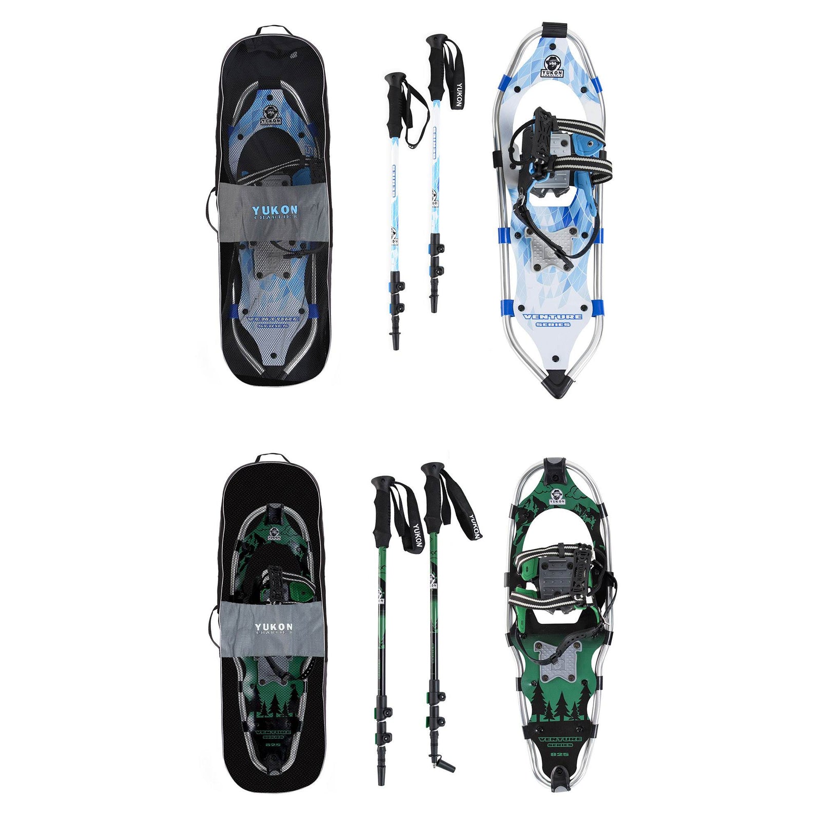Yukon Charlie's Advanced 8"x21"Women's Snowshoe Kit & 9"x30" Men's Snowshoe Kit - VMInnovations