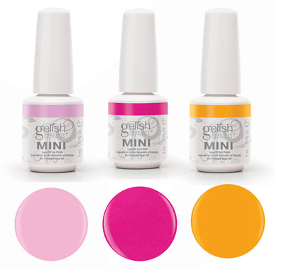 Gelish Fantastic Four Gel Polish Essentials Kit & 3 Colors Neon Street Beat Set