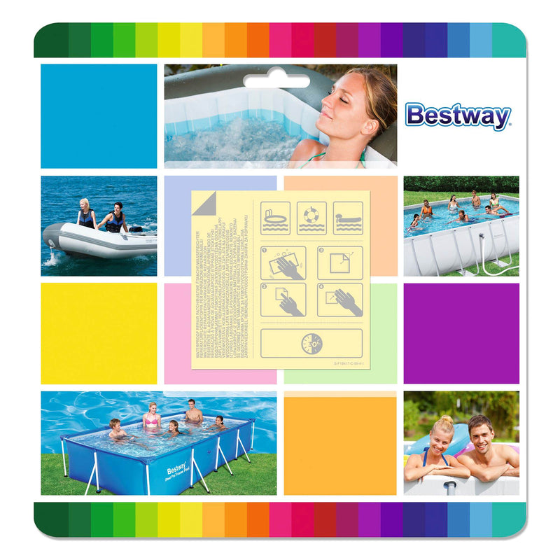 Bestway Flowclear 2.5in x 2.5in Underwater Adhesive Repair Patches (20 Patches)