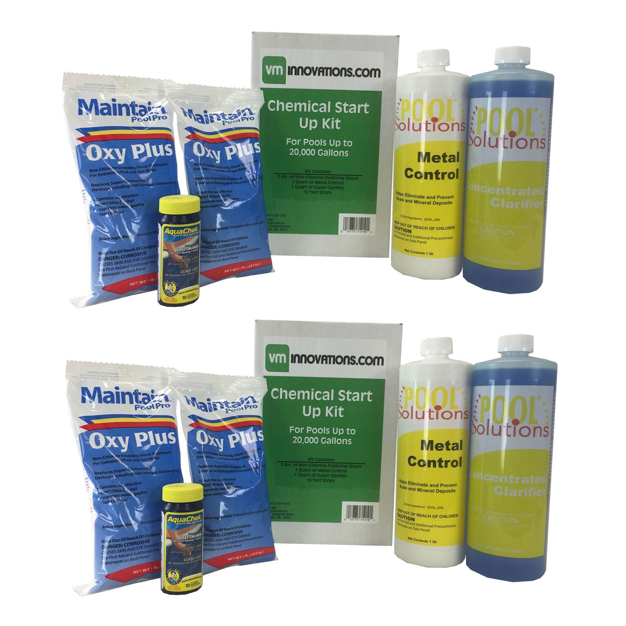 Swimming Pool Spring Startup Chemical Opening Kit for Up To 20K Gallons (2 Pack)