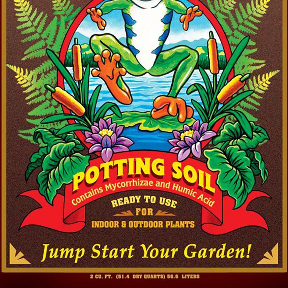 FoxFarm Ocean Forest 6.3-6.8 pH Potting Soil Mix and Happy Frog Potting Soil Mix
