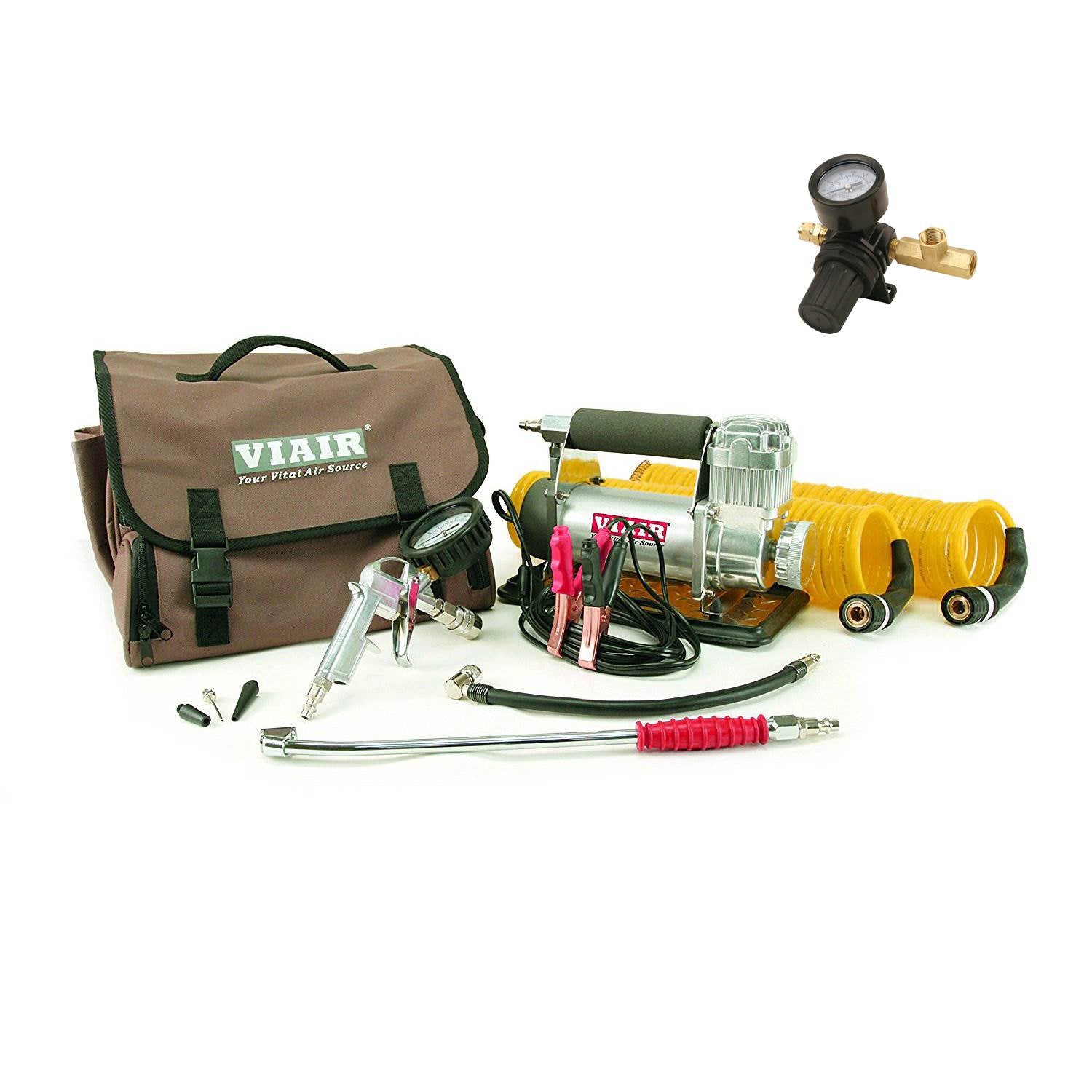 Viair 400P-RV Automatic Portable Air Compressor Kit & Tank Pressure Regulator