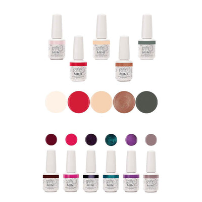 Gelish Gel Nail Polish Set (5 Colors) & Sassy Intergalactic Glam Set (6 Colors)