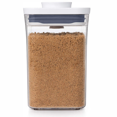 OXO Good Grips Short 1.1 Quart Bulk Food Storage POP Container, Clear (4 Pack)