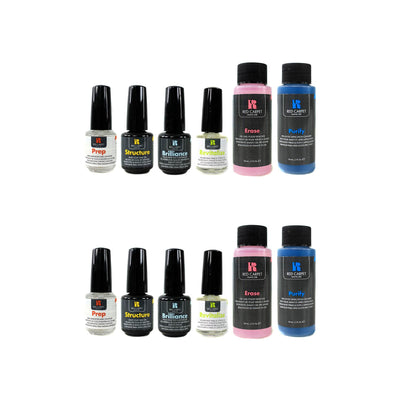 Red Carpet Manicure LED Professional Gel Polish Application all in one Must Haves 3 Step Starter Kit (2 pack)