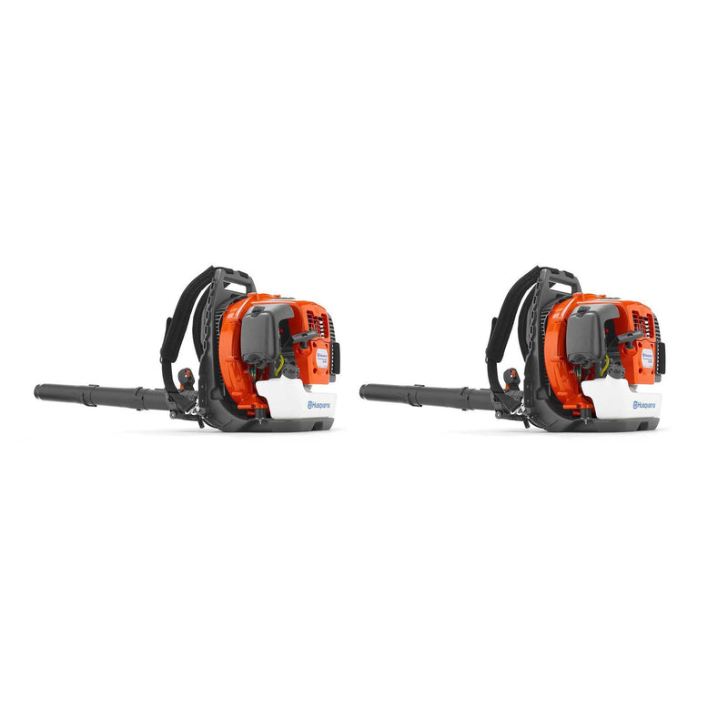 Husqvarna 65.6cc 2-Cycle 232 MPH Commercial Gas Leaf Blower Backpack (2 Pack)
