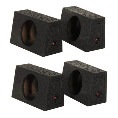Q Power QBomb Single 12 Inch Sealed Subwoofer Sub Boxes Bedliner Spray (4 Pack)