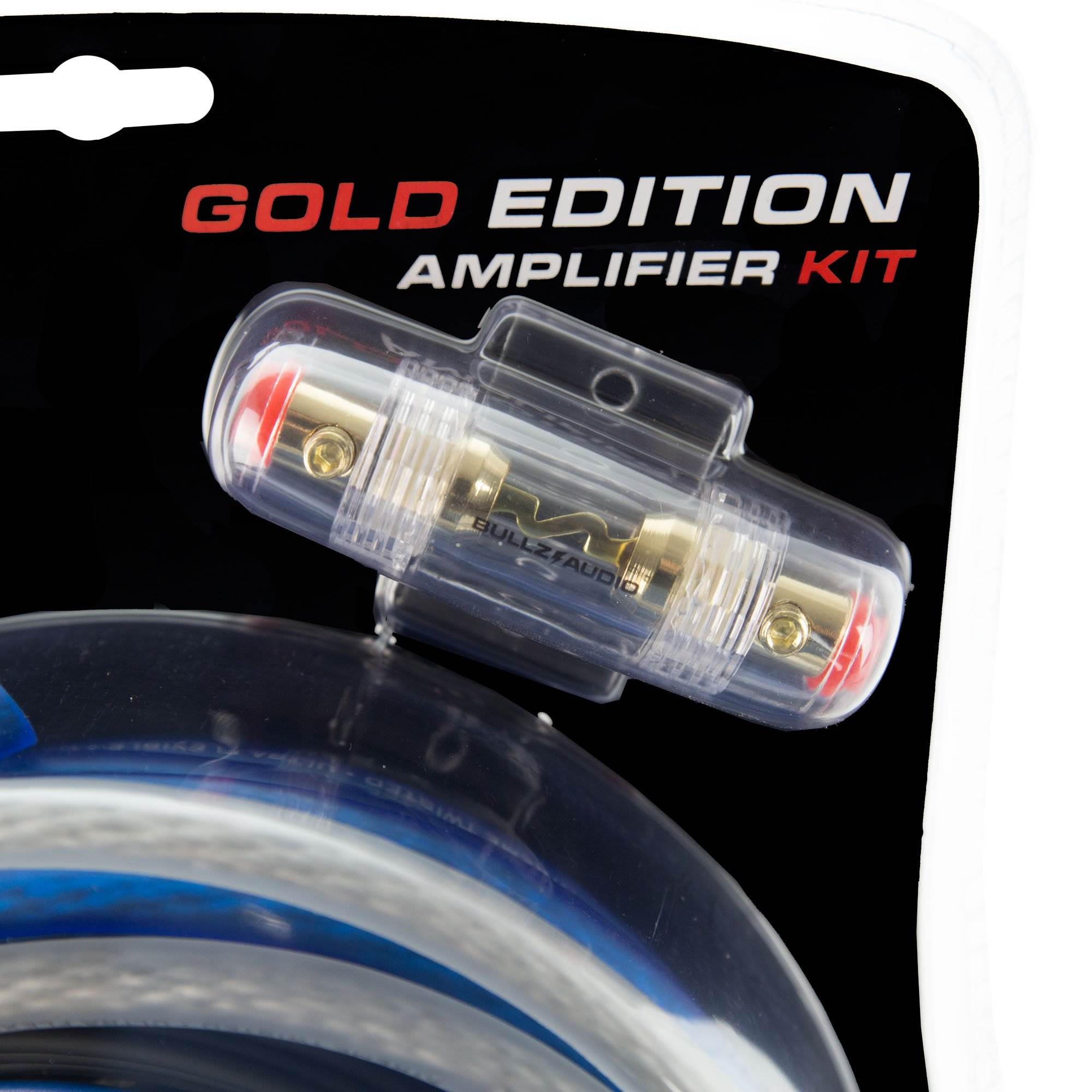 Bullz Audio 4 Gauge Car Audio Amplifier Installation Power Wiring Kit (2 Pack)