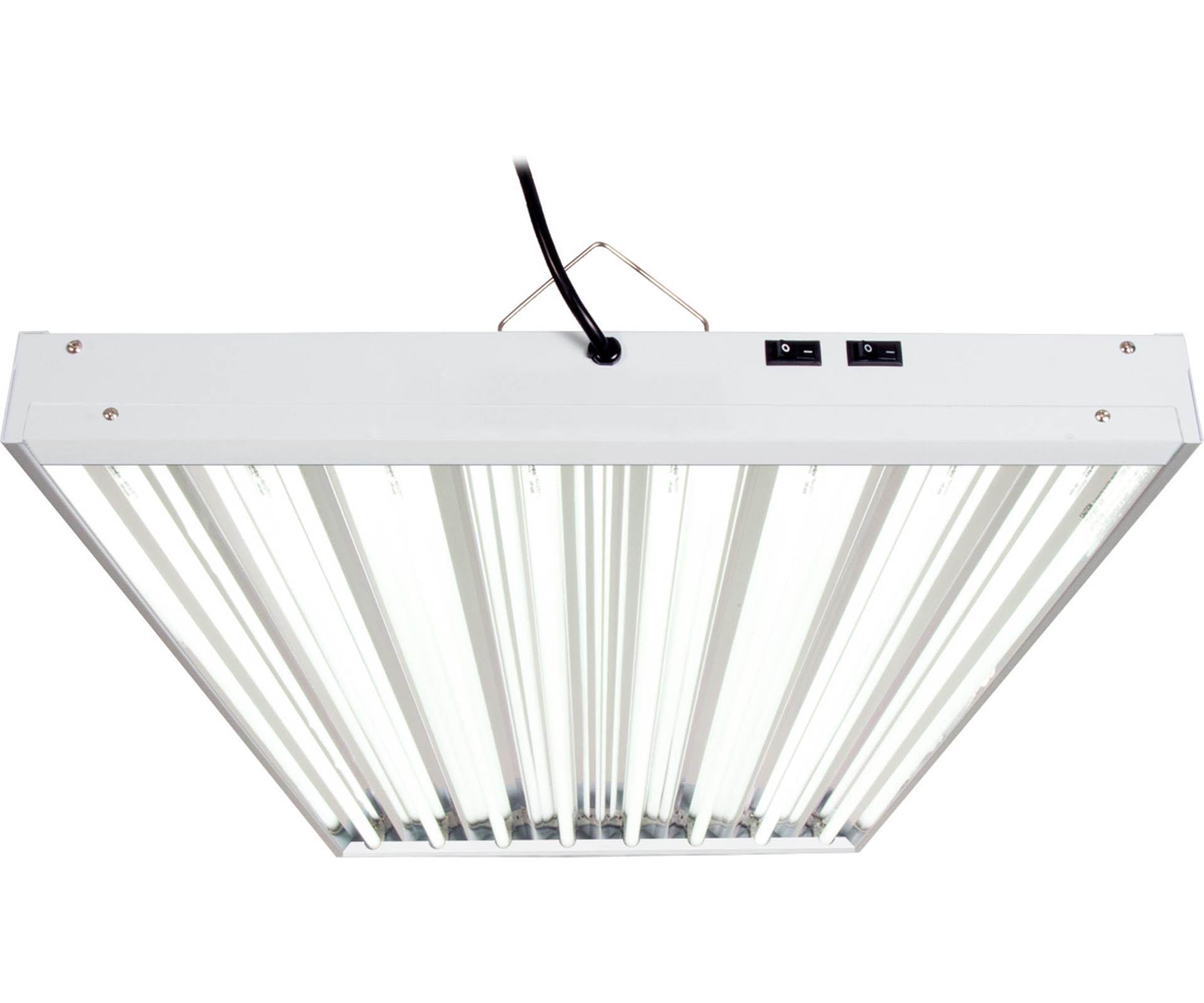 Hydrofarm FLT48 Agrobrite 8-Tube Hydroponic 4Ft Grow Light Fixture 432W (4 Pack)