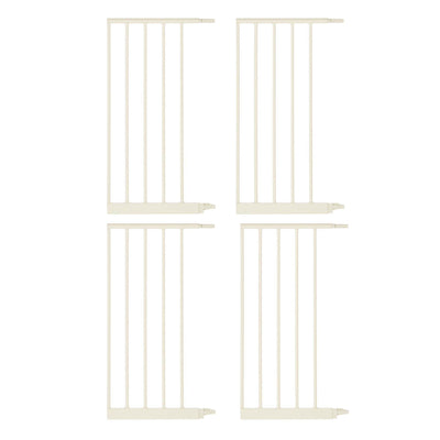 North States Wide Portico Arch Baby Gate 5 Bar Extension, Ivory (4 Pack)
