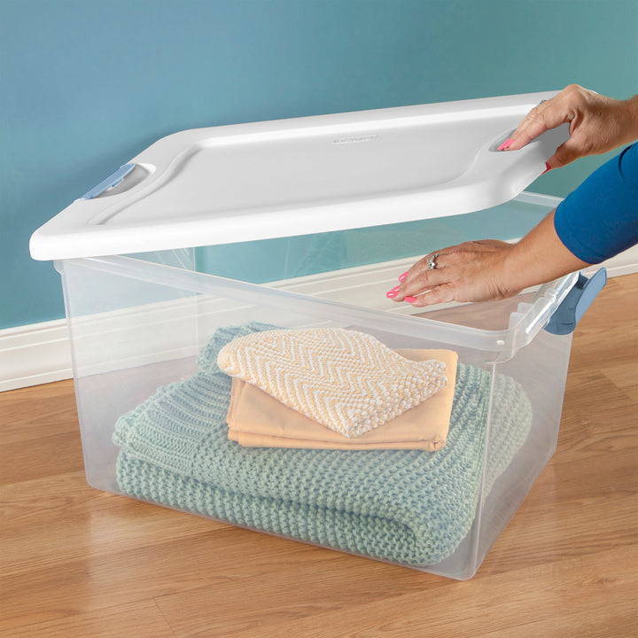 Sterilite 70 Quart Ultra Latch Storage Box (4 Pack) & 64 Qt. Container (6 Pack) - VMInnovations
