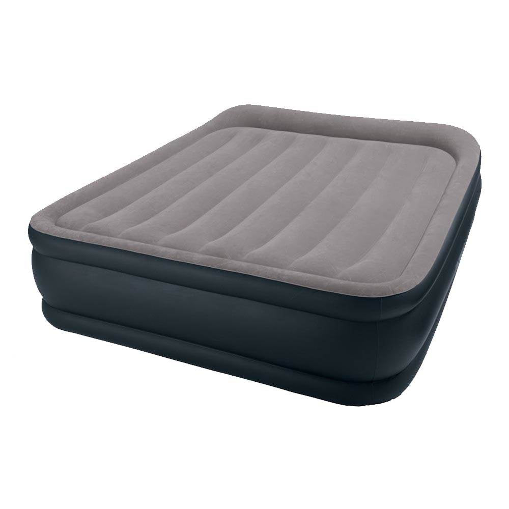 Intex Queen & Twin Elevated Pillow Rest Air Mattress Beds with Built-In Air Pump