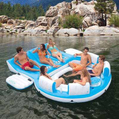 Intex Oasis Island 5-Person Inflatable Floating Lounge & Relaxation Island Float