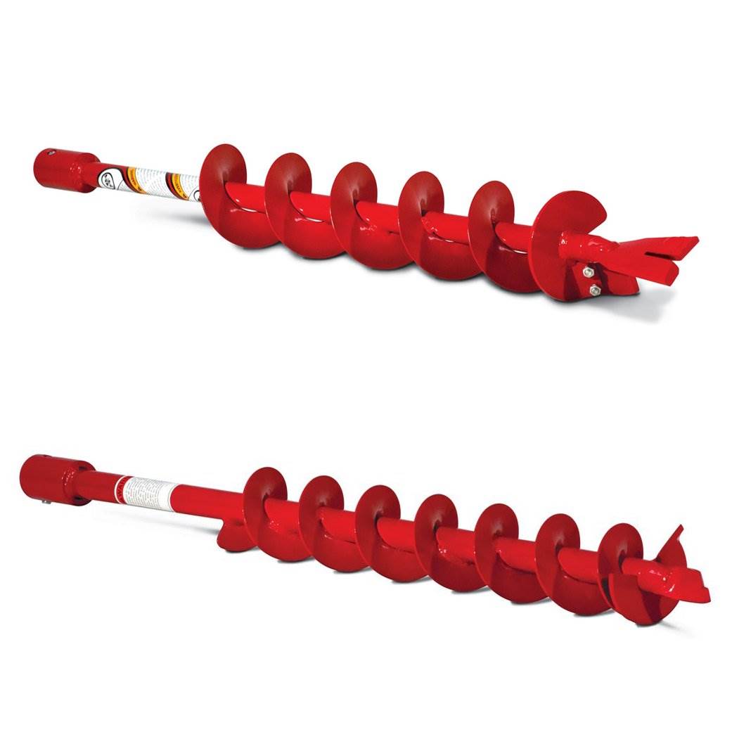 Earthquake Auger Fishtail Point Replaceable Post Hole Digger Bit, 4" & 3" Bits