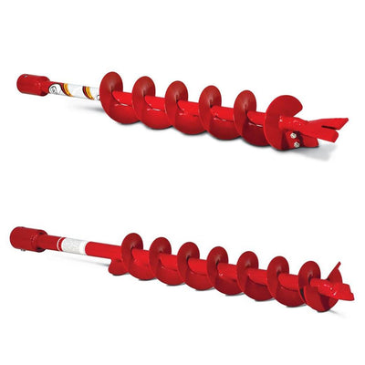 Earthquake Auger Fishtail Point Replaceable Post Hole Digger Bit, 4" & 3" Bits