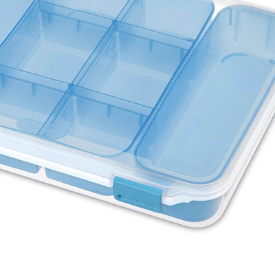 Sterilite 14028606 Divided Storage Case for Crafting and Hardware (24 Pack)