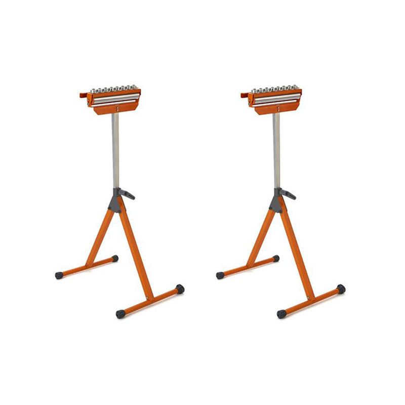 Bora Tool 11.25 Inch Ball Bearing Adjustable Pedestal Roller Workbench (2 Pack)