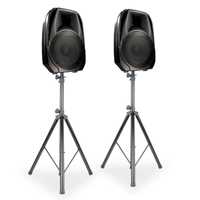 American DJ Universal ACCU Heavy Duty 6' Speaker Stands with Carry Bag (4 Pack)