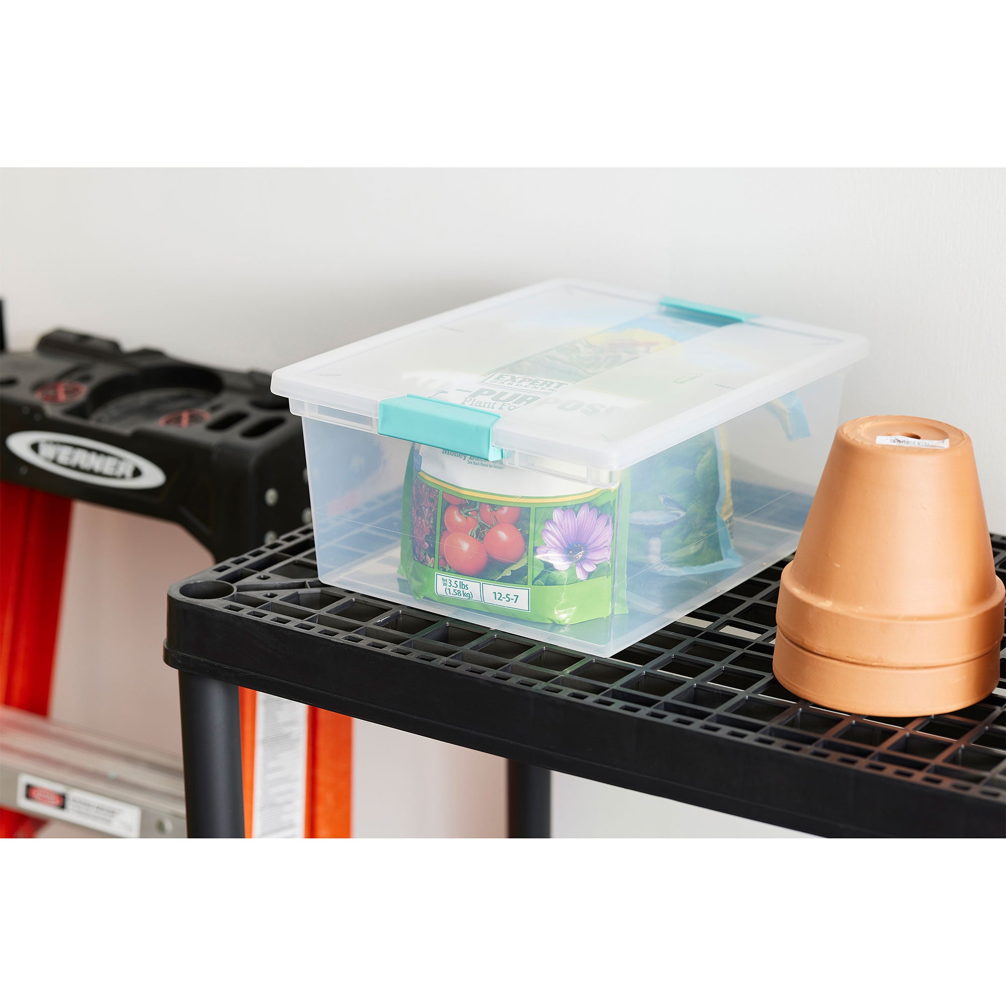 Sterilite Deep Clip Storage Box Container, 8 Pack & Medium Clip Box, 4 Pack - VMInnovations
