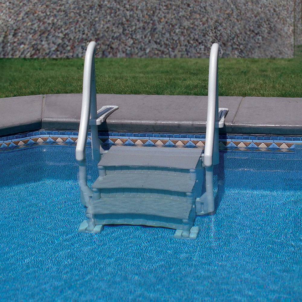Confer CCXIG Gray Inground Swimming Pool Grand Entry Steps Stairs (2 Pack) - VMInnovations