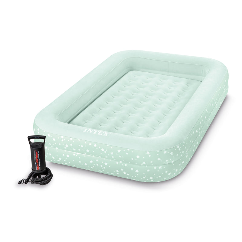 Intex Kidz Raised Frame Camping Air Mattress w/ Hand Pump (Open Box) (3 Pack)