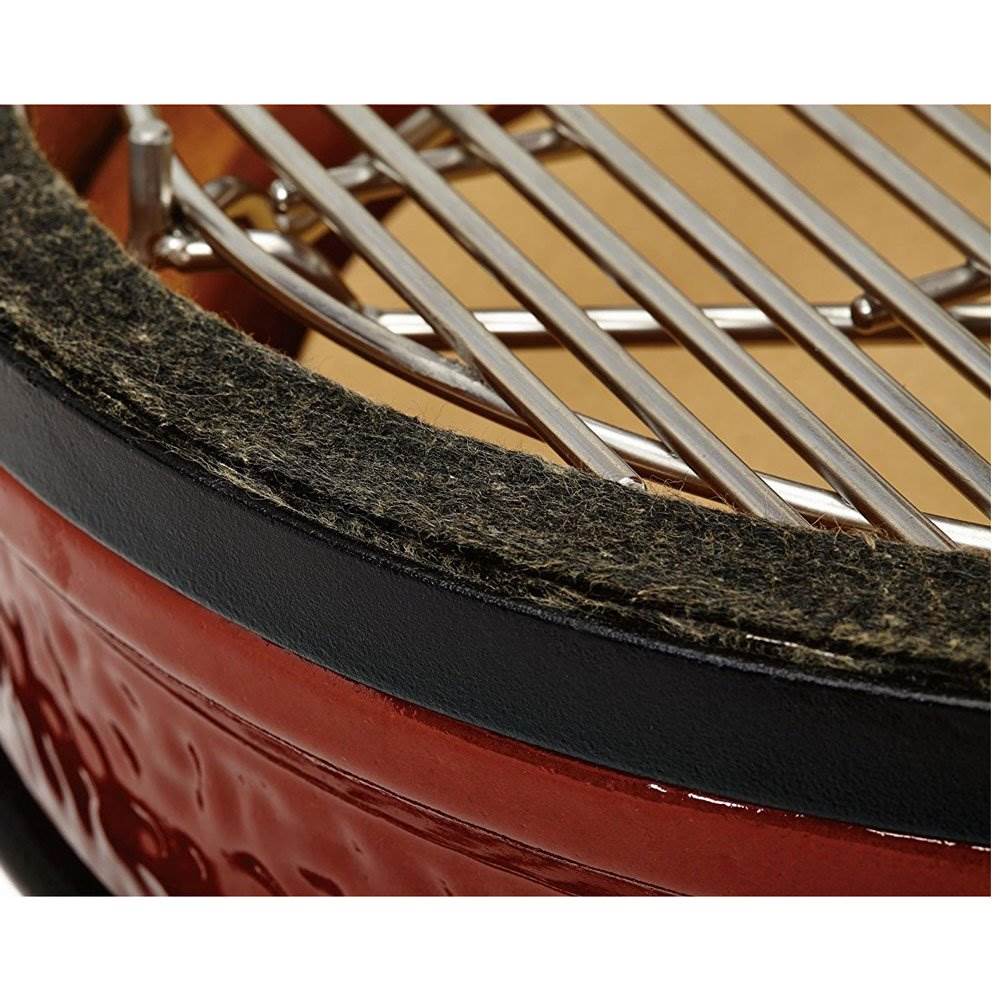 Kamado Joe Joe. Jr. Portable Outdoor Charcoal Grill & Sturdy Stand, Red (3 Pack)