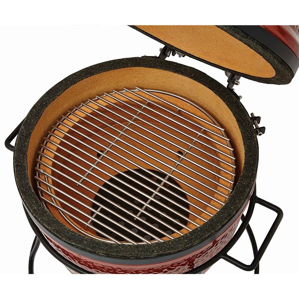 Kamado Joe Joe. Jr. Portable Outdoor Charcoal Grill & Sturdy Stand, Red (3 Pack)