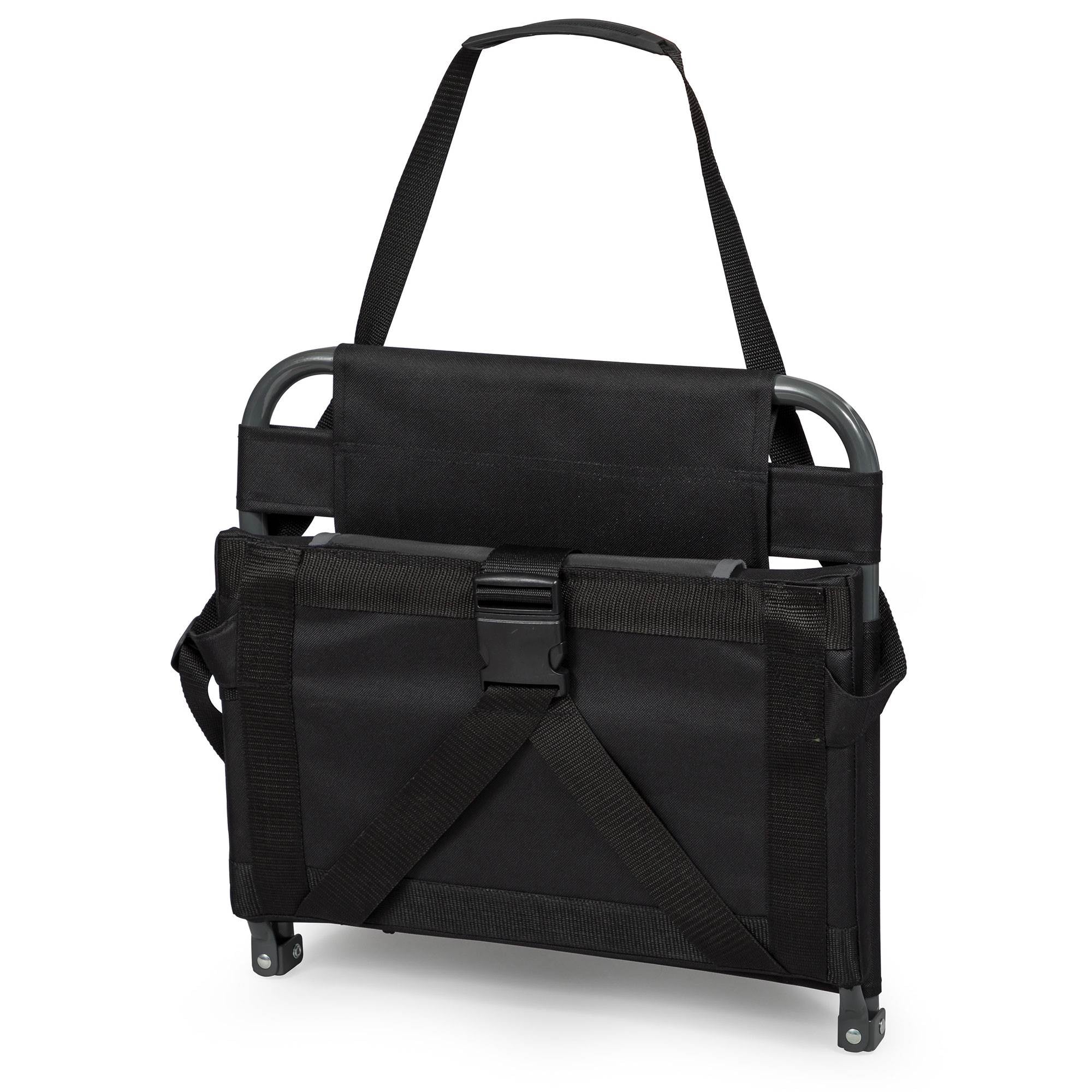 Eastpoint Sports Bleacher Backrest Stadium Seat w/ Cup Holder, Black (Used)