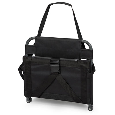 Eastpoint Sports Bleacher Backrest Stadium Seat w/ Cup Holder, Black (Used)