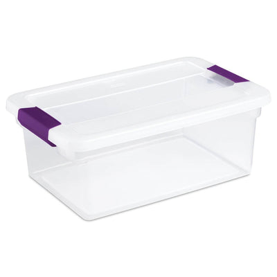 Sterilite 66 Quart Latch Lid Tote, 12 Pack, and 15 Quart Latch Lid Tote, 12 Pack - VMInnovations