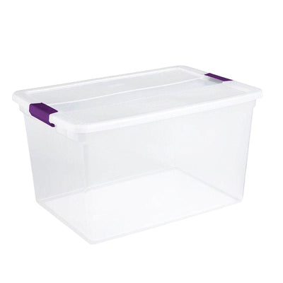 Sterilite 66 Quart Storage Totes, 6 Pack, and 6 Quart Storage Totes, 12 Pack - VMInnovations