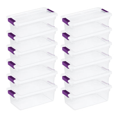 Sterilite 66 Quart Storage Totes, 6 Pack, and 6 Quart Storage Totes, 12 Pack - VMInnovations