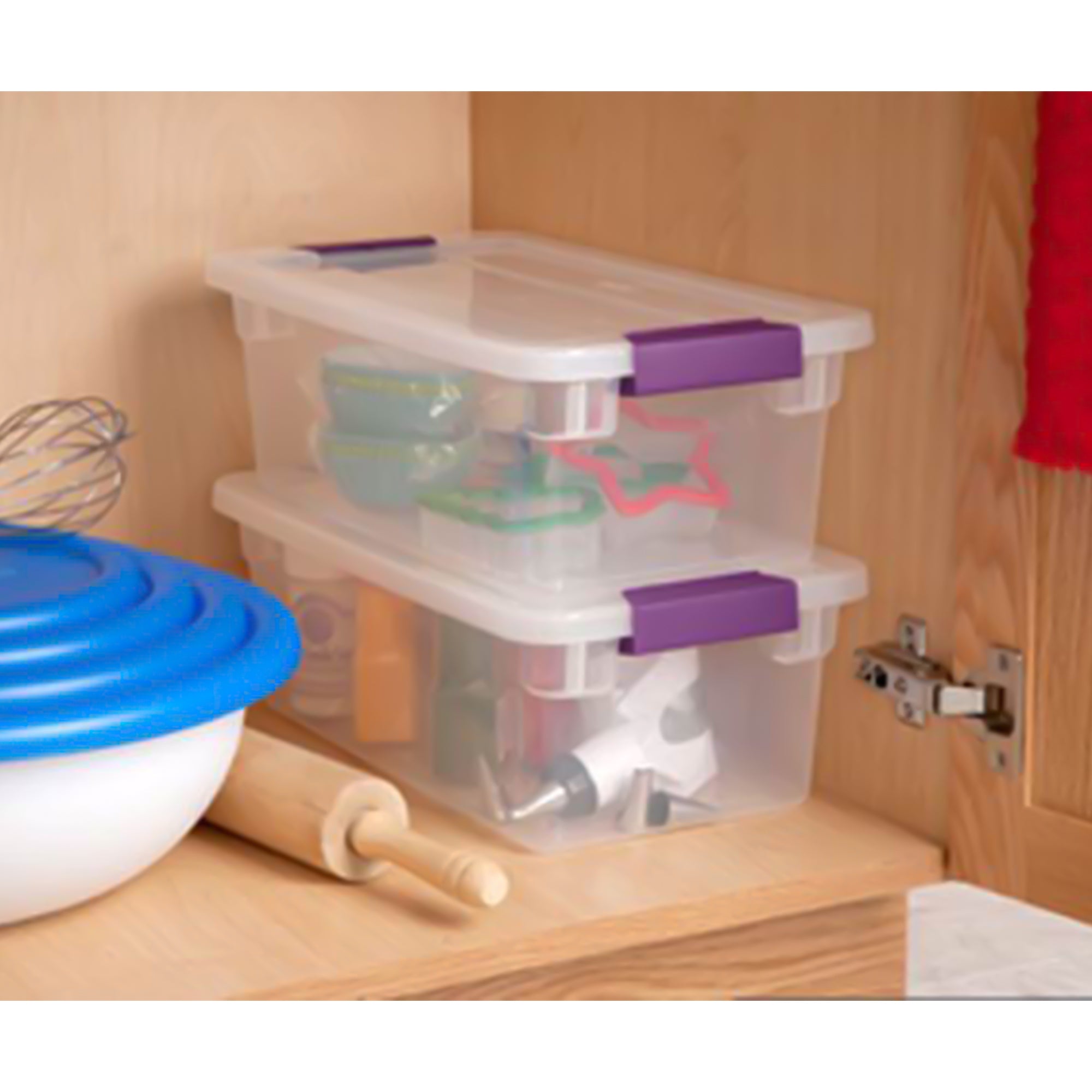 Sterilite 66 Quart Storage Totes, 6 Pack, and 6 Quart Storage Totes, 12 Pack - VMInnovations