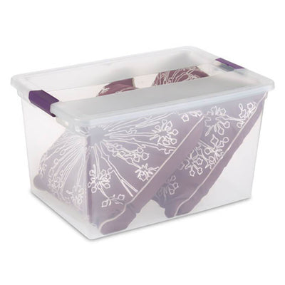 Sterilite 66 Quart Storage Totes, 6 Pack, and 6 Quart Storage Totes, 12 Pack - VMInnovations