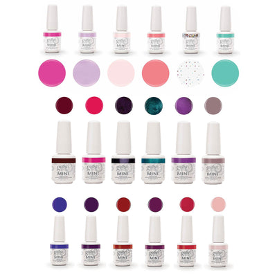 Gelish Mini Royal Temptations with Kung Fu Flair and Intergalactic Glam Polish