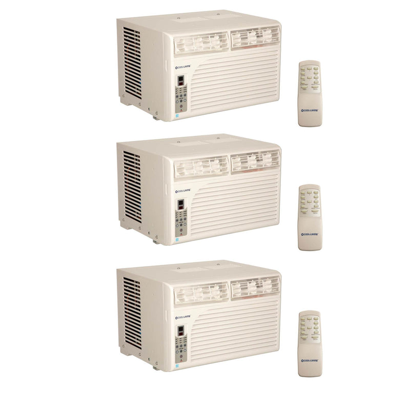 Cool Living AC 8000 BTU Home/Office Window Mount Air Conditioner A/C (3 Pack)