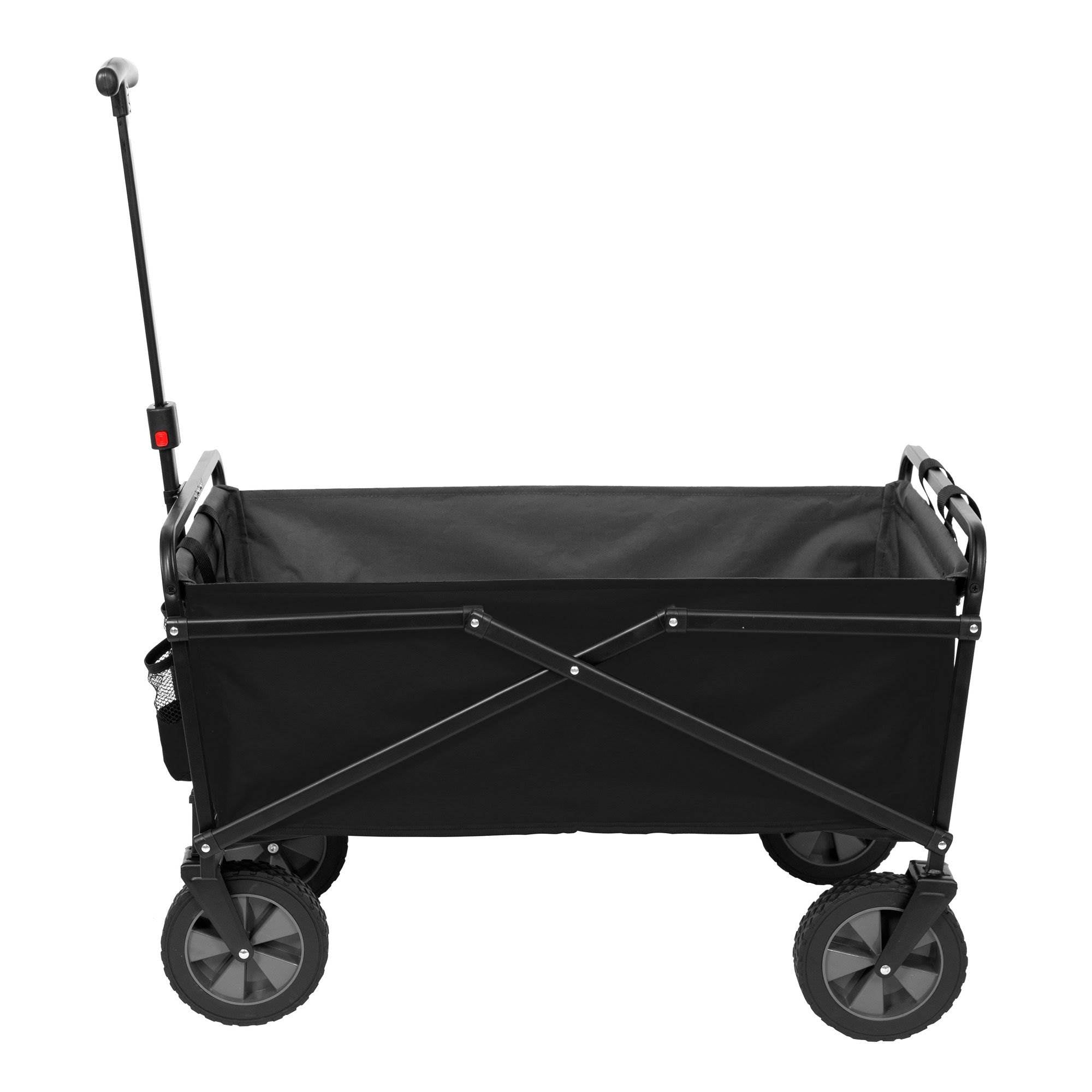 Seina Heavy Duty Compact Folding 150 Pound Capacity Outdoor Cart,Black (2 Pack)