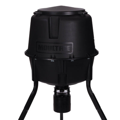Moultrie 30 Gal 360° Programmable 200 lb Cap Tripod Deer Game Feeder (3 Pack)