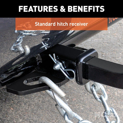 Curt 13118 Class 3 Trailer Towing Hitch with 2 In Receiver, Black (Open Box)