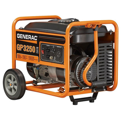 Generac GP Series 3250 3750 Watt Gas Powered Camping Portable Generator (2 Pack)