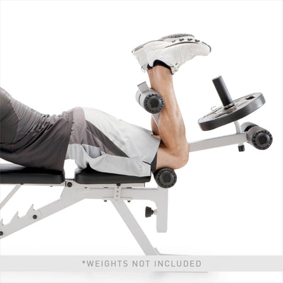 Impex PM-5788 Adjustable FID Home Adjustable Weight Bench, White (Open Box) - VMInnovations