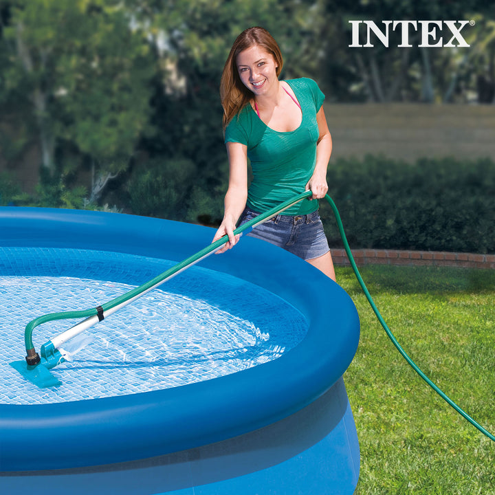 Intex 15' x 42" Easy Set Portable Inflatable Swimming Pool and Maintenance Kit