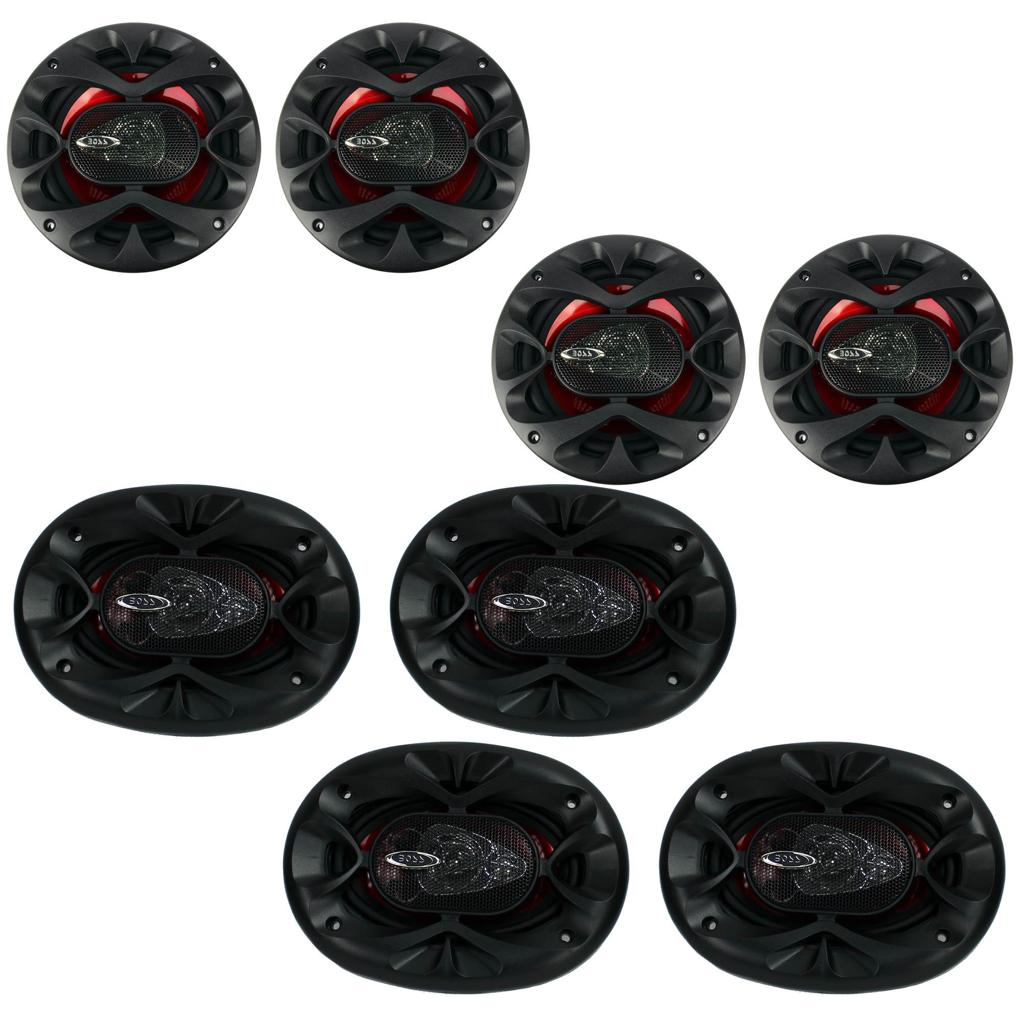 Boss CH6530 6.5" Car Speakers (4 Pack) & CH4630 4"x 6" Car Speakers (4 Pack) - VMInnovations