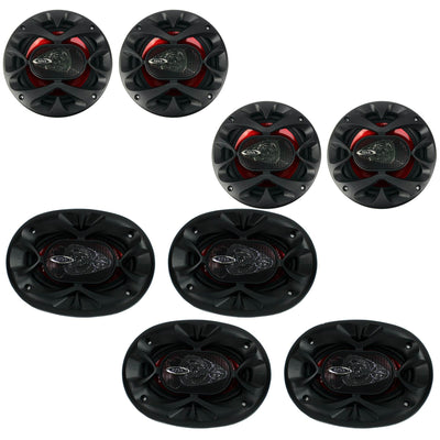 Boss CH6530 6.5" Car Speakers (4 Pack) & CH4630 4"x 6" Car Speakers (4 Pack) - VMInnovations