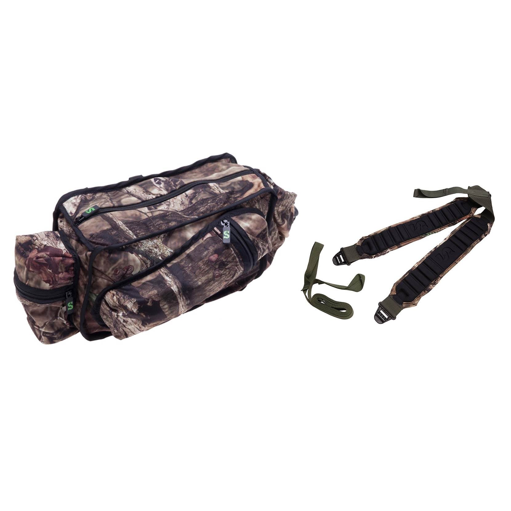 Summit Tree Stand Bags w/ Mossy Oak Camo + Backpack Straps w/ Mossy Oak Camo